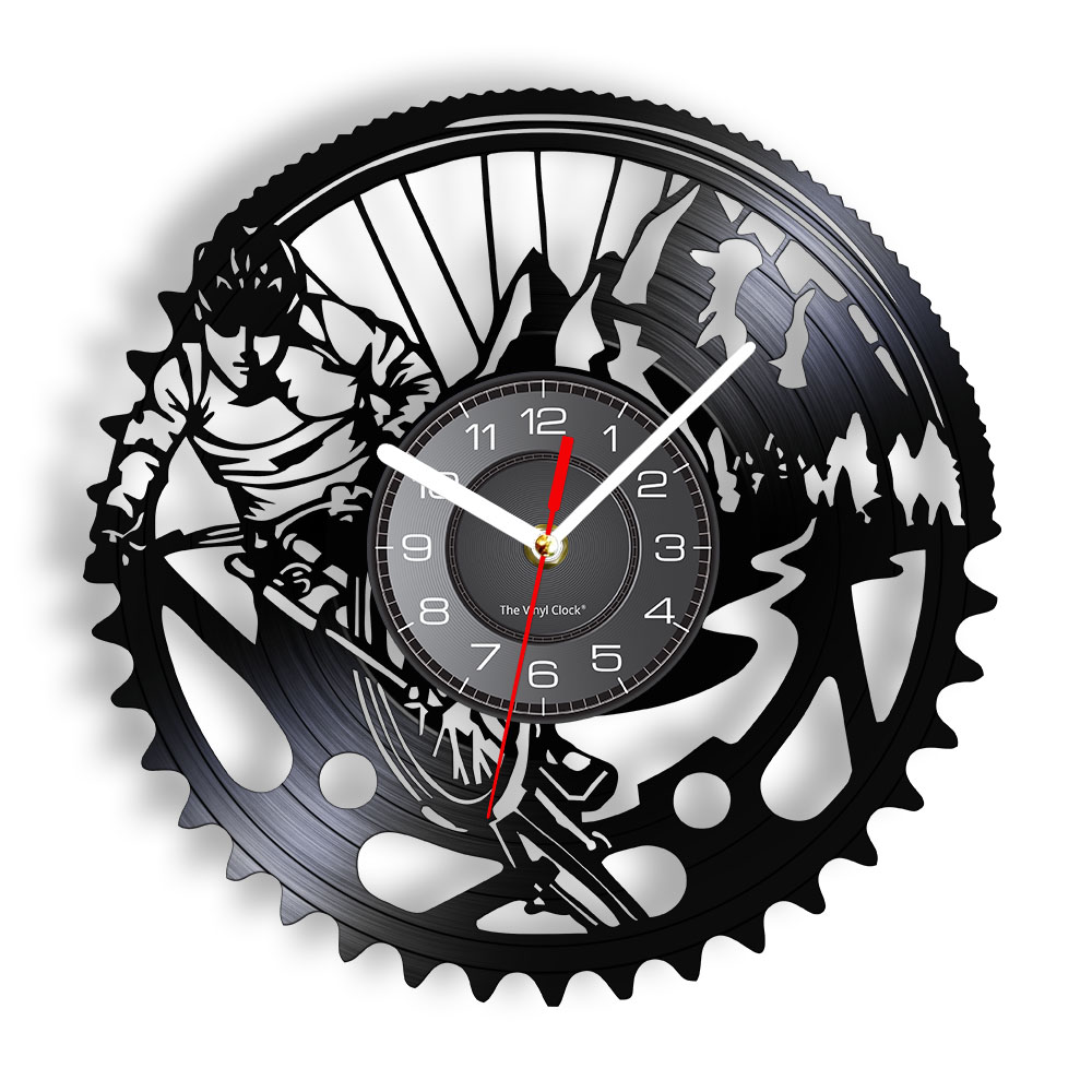 Mountain Biking Extreme - จักรยานเสือภูเขา Vinyl Record Wall Clock Extreme