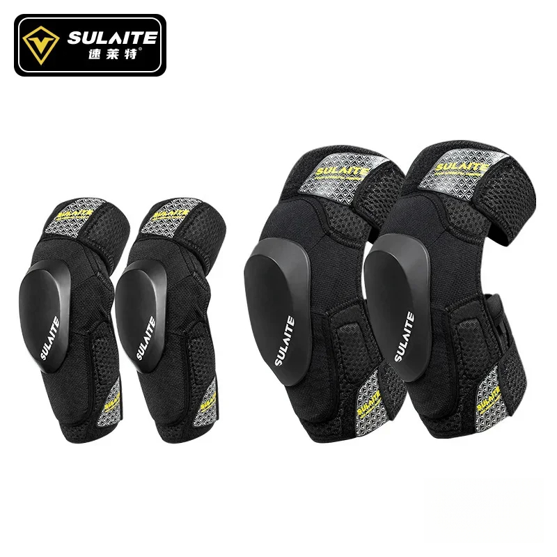 Mountain Biking Elbow Pads - อุปกรณ์ป้องกันเข่าและข้อศอกสำหรับขี่มอเตอร์ไซค์วิบาก ซูไลท์ สำหรับนักปั่นจักรยานมืออาชีพ สำหรับรถมอเตอร์ไซค์วิบาก รถจักรยาน รถมอเตอร์ไซค์ดาวน์ฮิลล์