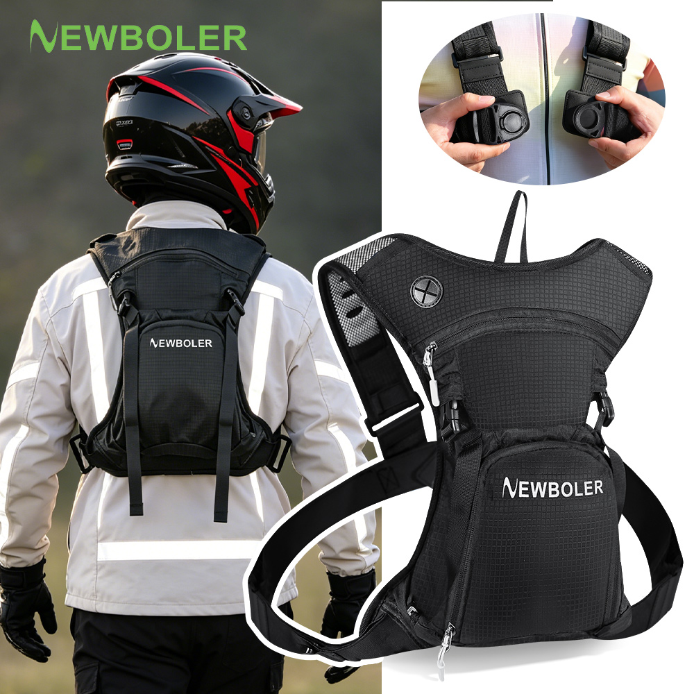 Mountain Biking Rucksack - NEWBOLER 8L กระเป๋าใส่น้ำสำหรับขี่มอเตอร์ไซค์ MTB ออฟโรด โมโตครอส