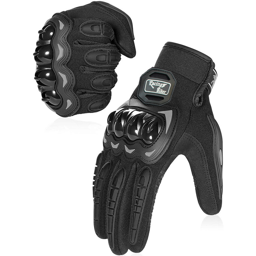 Mountain Biking Gear For Men - ถุงมือขี่มอเตอร์ไซค์แบบหน้าจอสัมผัส สำหรับผู้ชายและผู้หญิง อุปกรณ์ป้องกันมอเตอร์ครอสแบบมืออาชีพ พร้อมแผ่นกันกระแทก