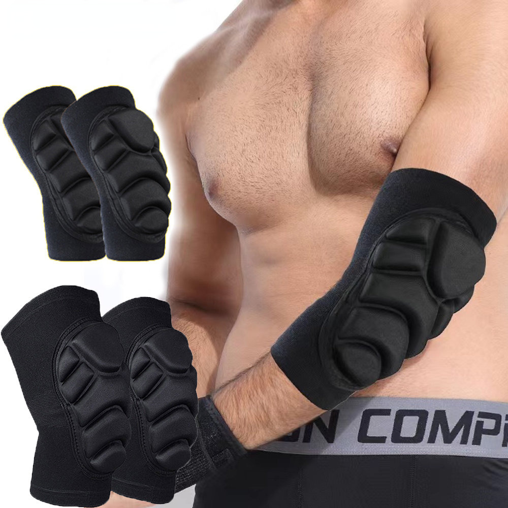 Mountain Biking Elbow Pads - แผ่นรองเข่าป้องกันเข่า MTB ระบายอากาศได้1คู่แผ่นรองเข่าบาสเก็ตบอลจักรยานเสือภูเขาเต้น