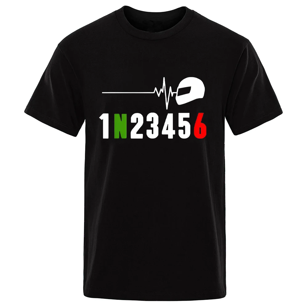 Mountain Biking Gear For Men - 1N23456 รถจักรยานยนต์เกียร์ Heartbeat T เสื้อผู้ชาย Tee