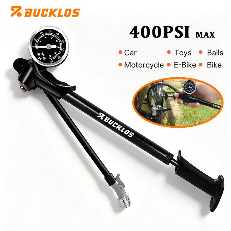 Mtb Fork Air - ปั๊มลมจักรยาน BUCKLOS 400psi 300psi ปั๊มลมแรงดันสูงสำหรับจักรยาน วาล์ว