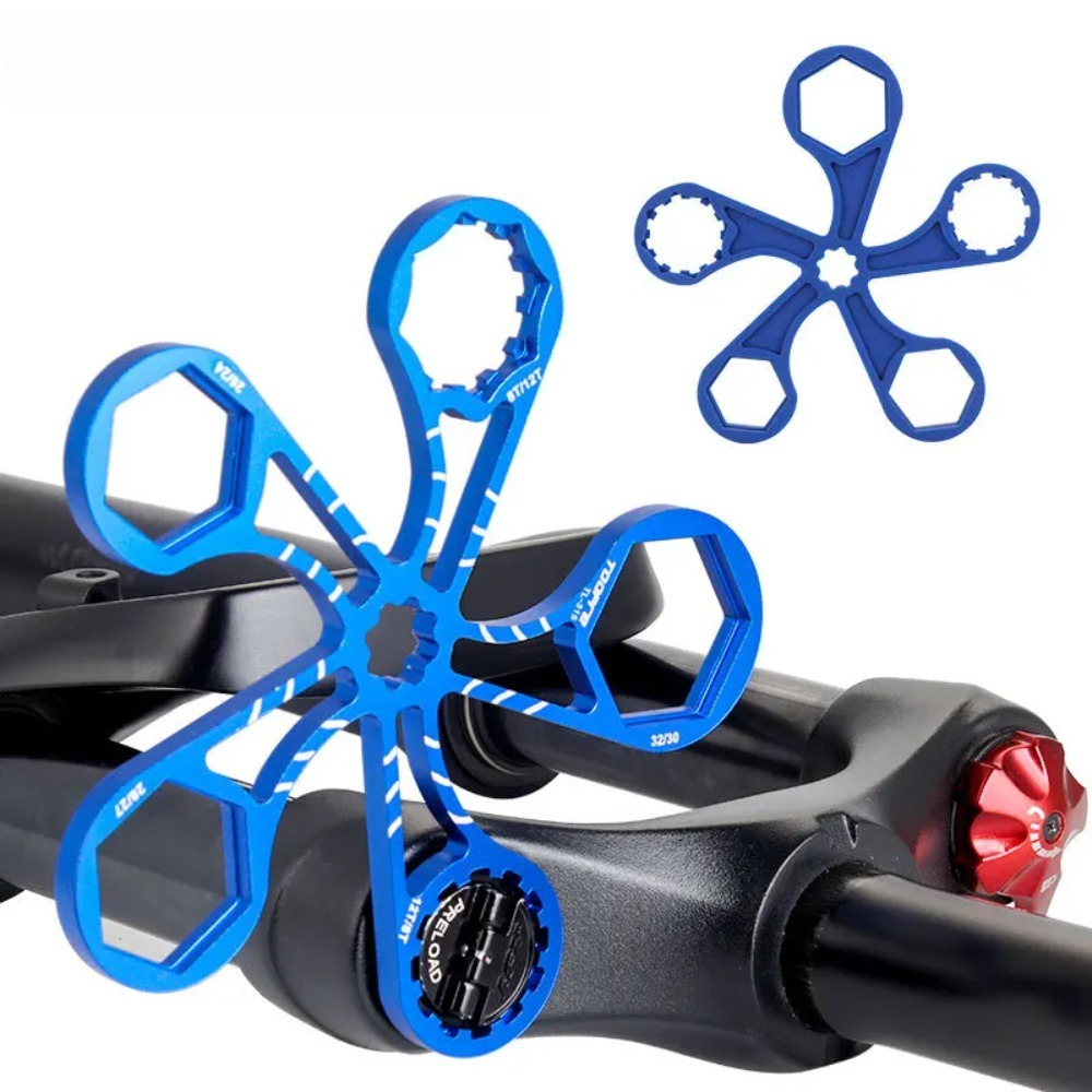 Mtb Fork Air - ชุดเครื่องมือซ่อมโช้คอัพหน้าจักรยานเสือภูเขา - ประแจถอดและติดตั้งถุงลม ฝาครอบโช้ค ชุดบำรุงรักษา