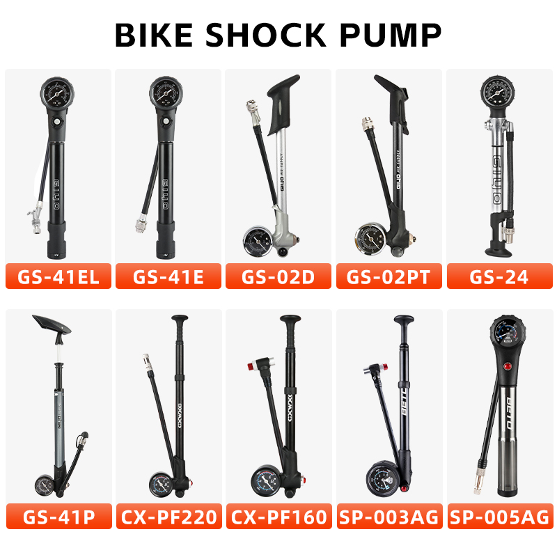 Mtb Fork Air - ปั๊มช็อตจักรยานแรงดันสูง300/600psi, ปั๊มช็อตลมจักรยานเสือหมอบอลูนิเนียมอัลลอยด์