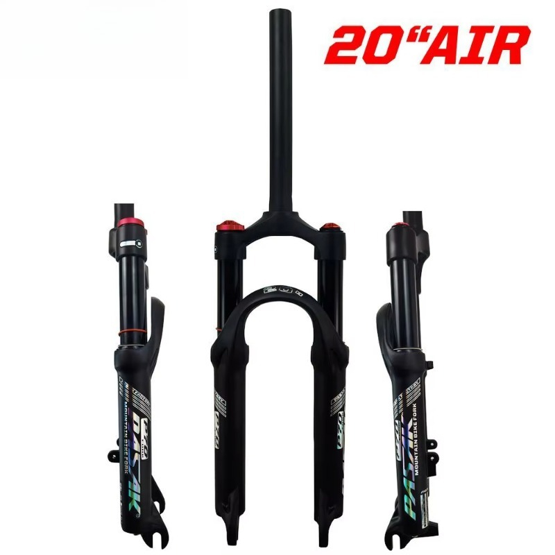 Mtb Fork Air - โช้คอัพอากาศสำหรับจักรยานเสือภูเขาขนาด 20/24 นิ้ว พร้อมดิสก์เบรกอะลูมิเนียม ระยะยุบ 100
