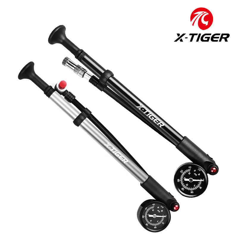 Mtb Fork Air - X-TIGER 300psi จักรยานปั๊มลมพร้อมเครื่องวัดแรงดันสูงแบบพกพา MTB Air Pump