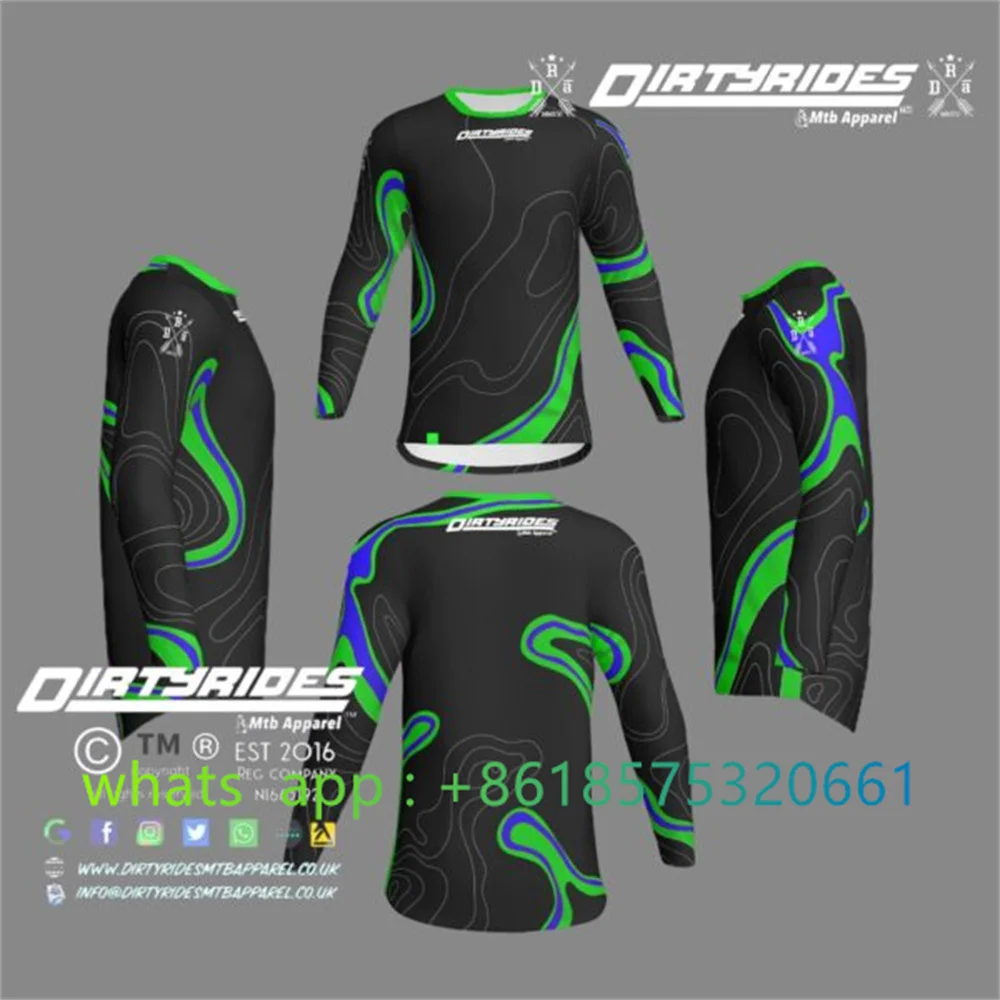 ENDURO Moto จักรยาน JERSEY ขี่ - Mountain Biking Gear For Men บทวิจารณ์และราคา