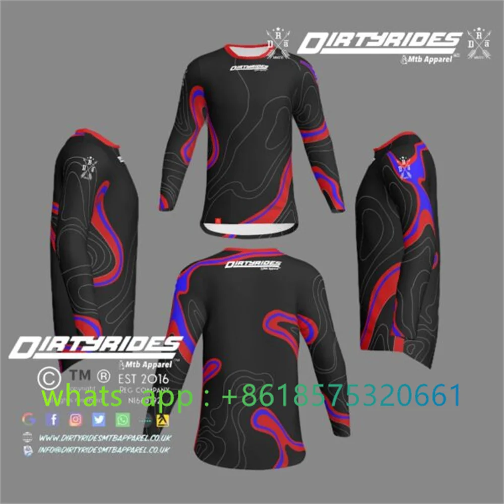 ENDURO Moto จักรยาน JERSEY ขี่ - Mountain Biking Gear For Men บทวิจารณ์และราคา