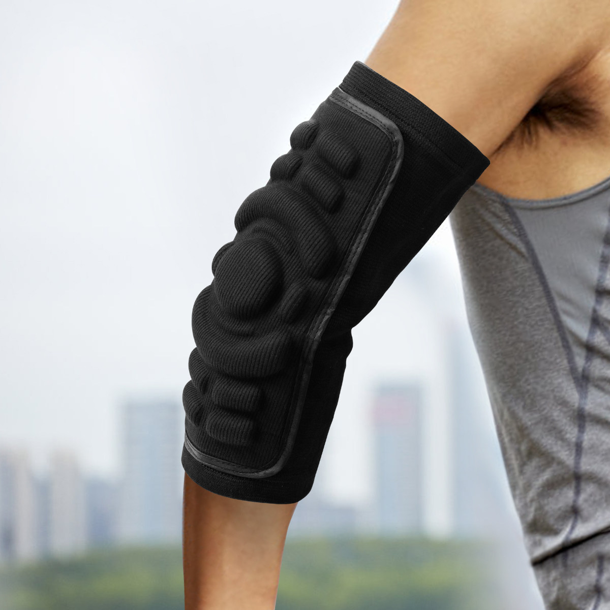 สนับศอก 2 ชิ้น สำหรับป้องกันกา - Mountain Biking Elbow Pads บทวิจารณ์และราคา
