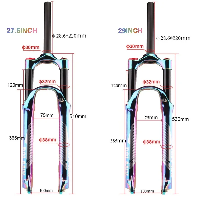 โช้คจักรยานเสือภูเขาแบบลม รุ่น - Mtb Fork Air บทวิจารณ์และราคา