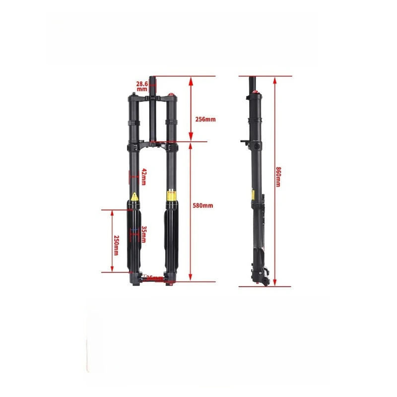 โช้คหน้าจักรยานเสือภูเขา DNM U - Mtb Fork Air บทวิจารณ์และราคา