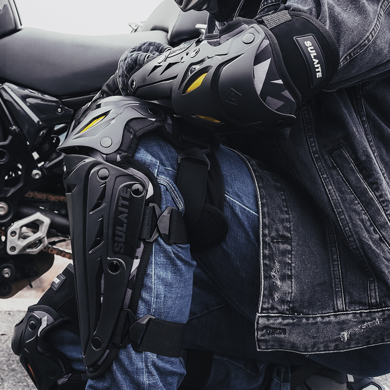 สนับเข่ามอเตอร์ครอส อุปกรณ์ป้อ - Mountain Biking Elbow Pads บทวิจารณ์และราคา