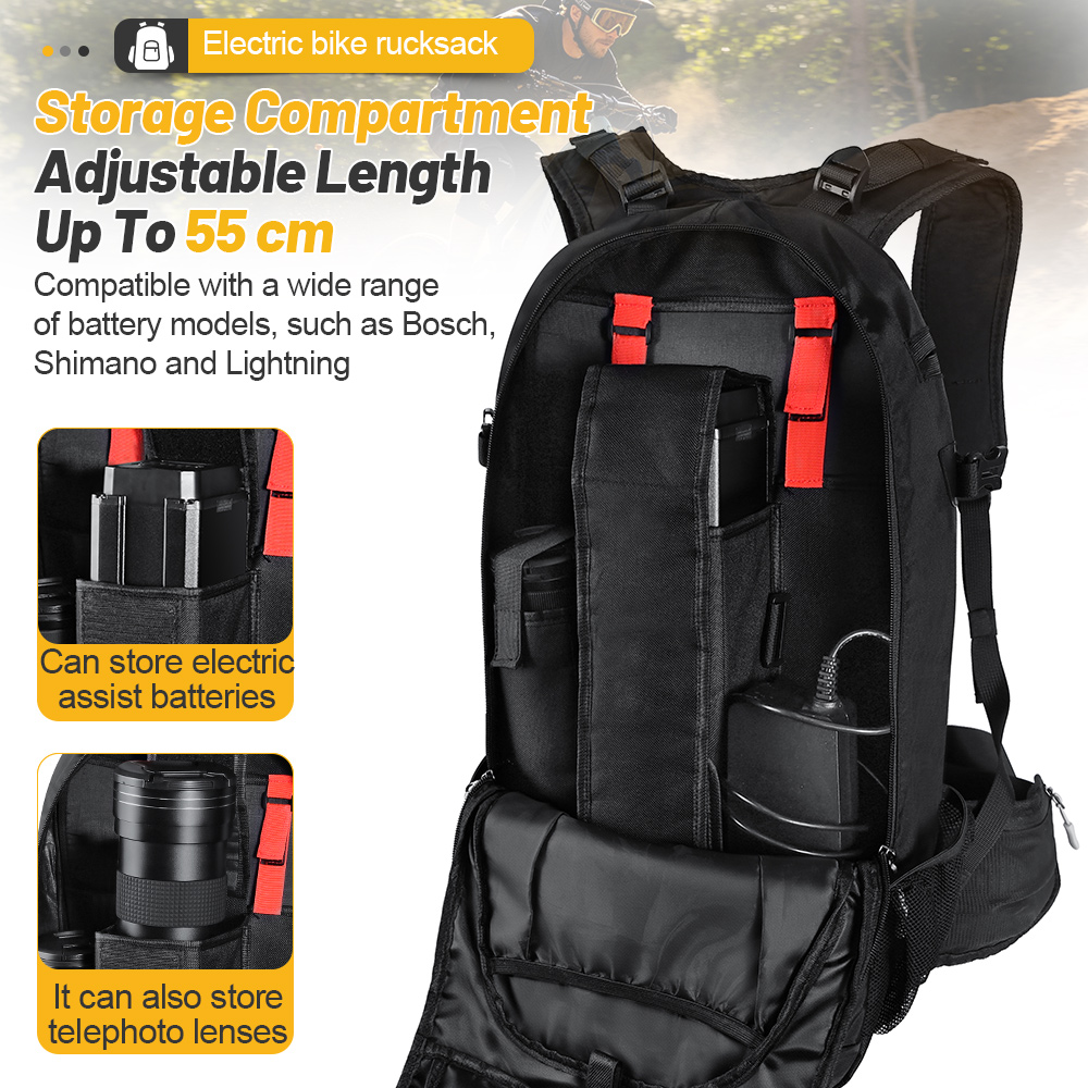 กระเป๋าเป้สะพายหลังสำหรับจักรย - Mountain Biking Rucksack บทวิจารณ์และราคา