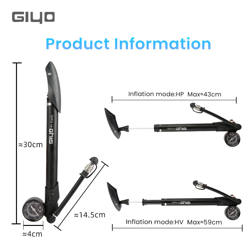 ปั๊มลมจักรยาน Giyo GS-41P 300p - Mtb Fork Air บทวิจารณ์และราคา