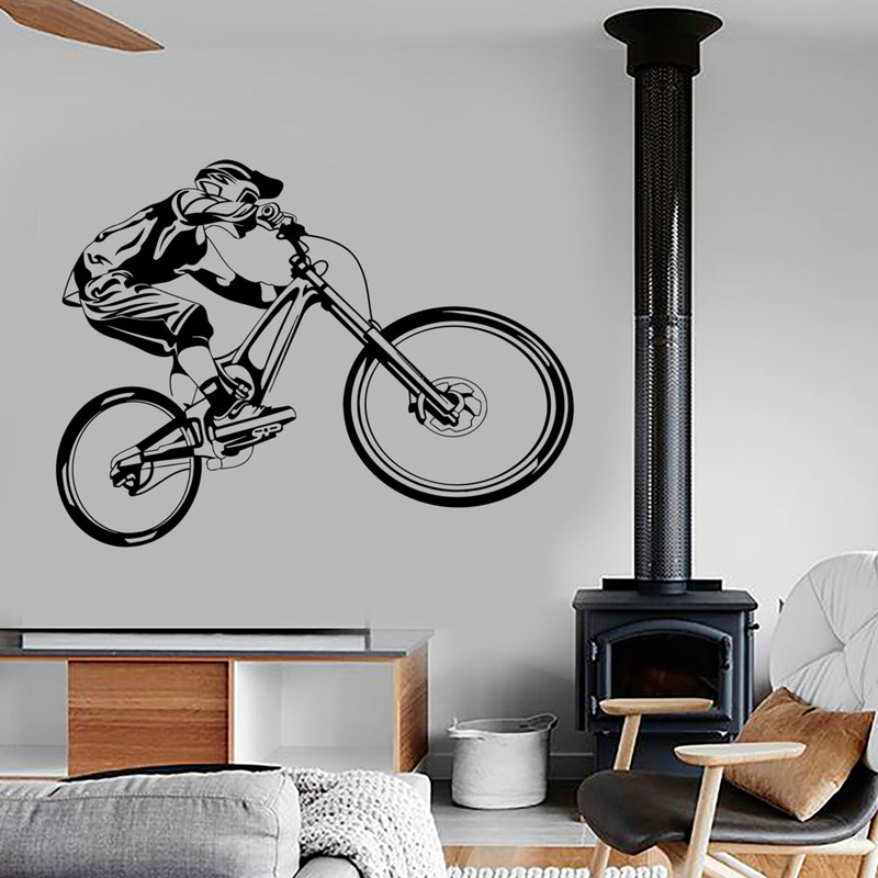 Wall DecalไวนิลMountainจักรยาน - Mountain Biking Extreme บทวิจารณ์และราคา