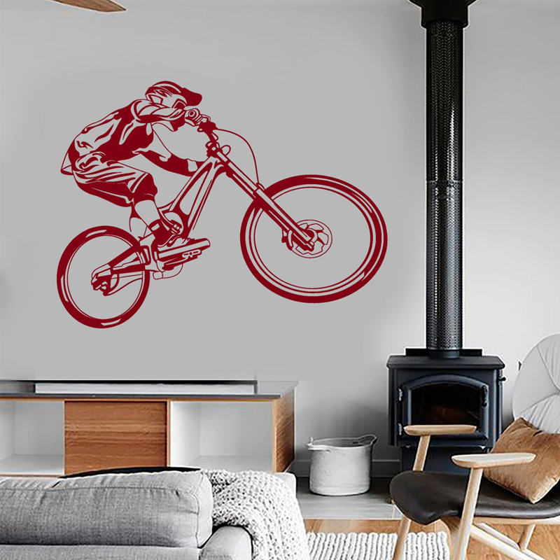 Wall DecalไวนิลMountainจักรยาน - Mountain Biking Extreme บทวิจารณ์และราคา