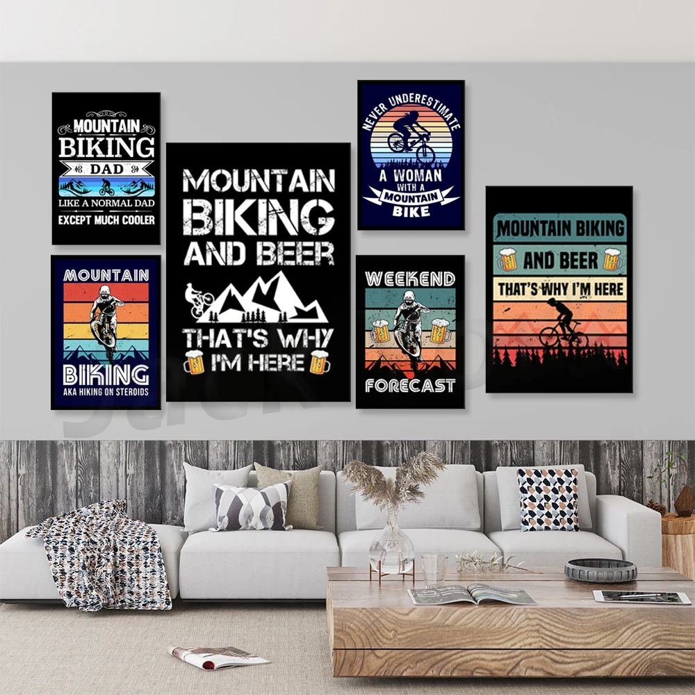 Go Mountain Bike พิมพ์ภาพวาดผ้ - Mountain Biking Extreme บทวิจารณ์และราคา