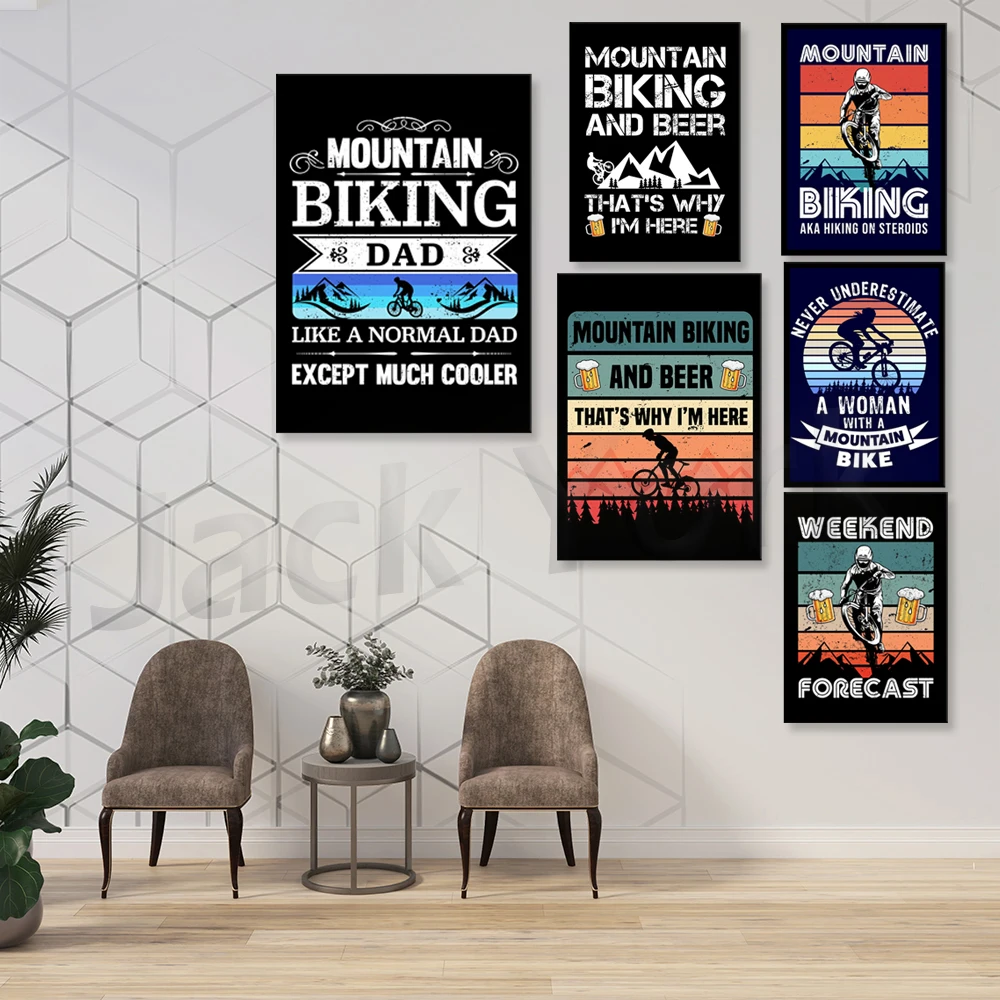 Go Mountain Bike พิมพ์ภาพวาดผ้ - Mountain Biking Extreme บทวิจารณ์และราคา