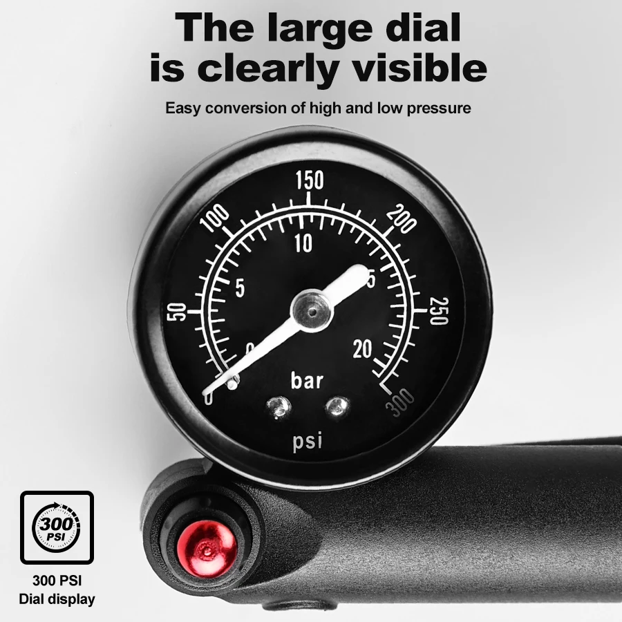 X-TIGER 300psi จักรยานปั๊มลมพร - Mtb Fork Air บทวิจารณ์และราคา